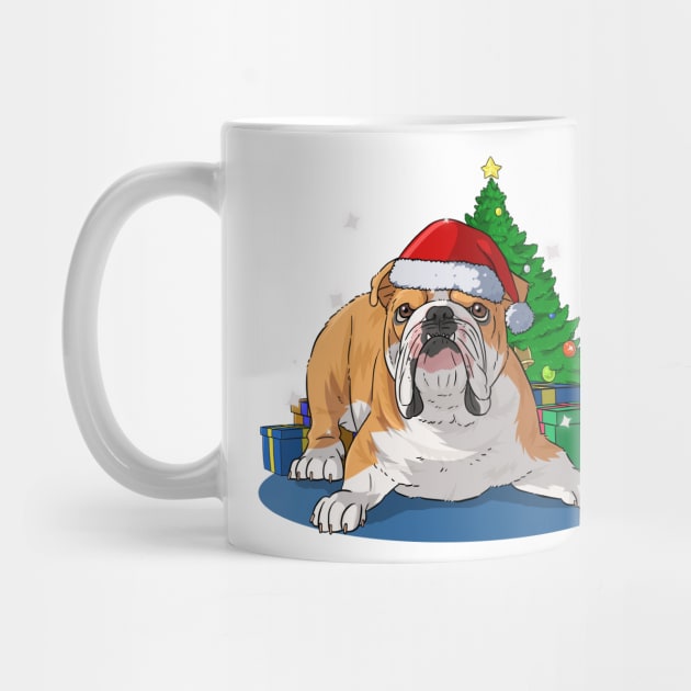 English Bulldog Merry Christmas by Noseking